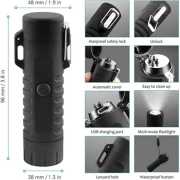 Flashlight C-type aste, electric peripheral lighter, gift for men